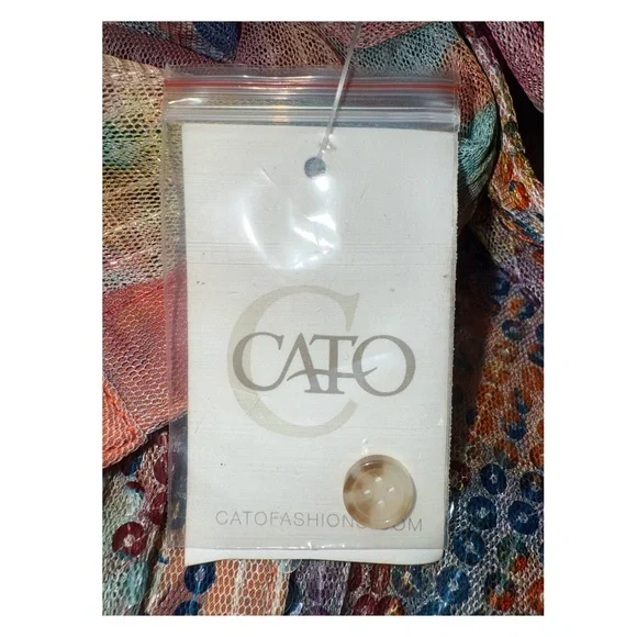 Cato Collection - Limited Edition - Rainbow Floral Sequined Shirt - Size XL - Picture 9 of 10